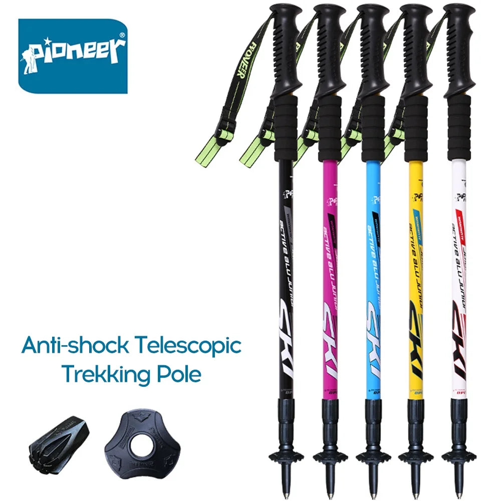 Telescopic Adjustable Trekking Hiking Cane D326464