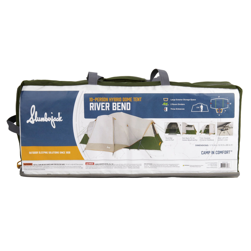 10-Person 3-Room Hybrid Dome Tent W892447