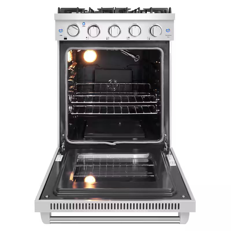 24 in. Gas Range with Single Convection Oven in Stainless Steel G5616