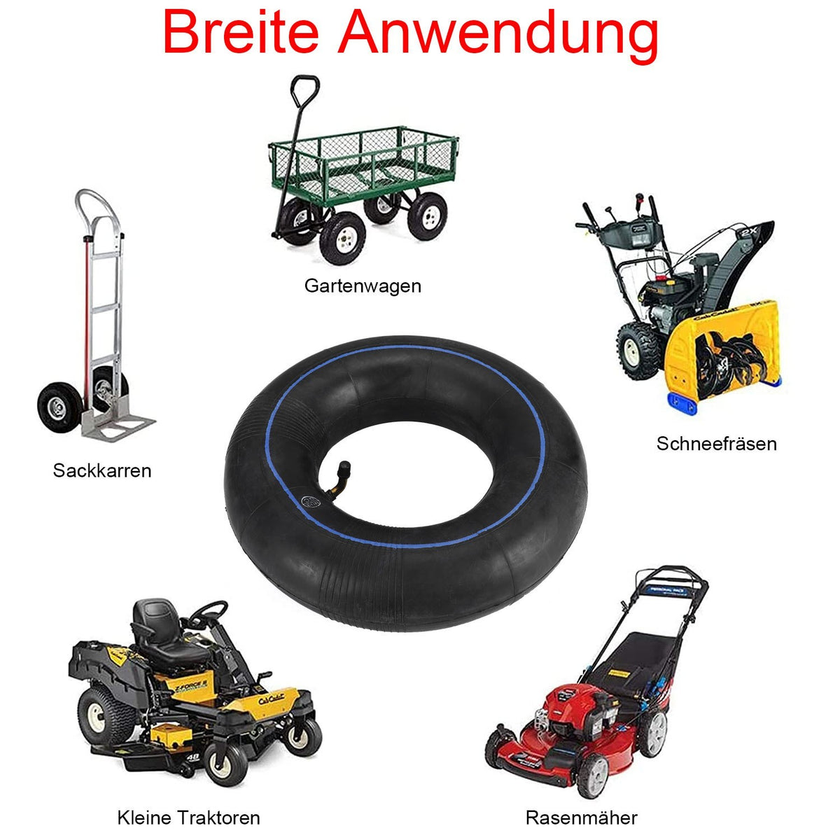Bent Valve Tire Inner Tube 13x5.00-6 M985017