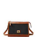 Black/Gold Nylon Zip Crossbody B2726
