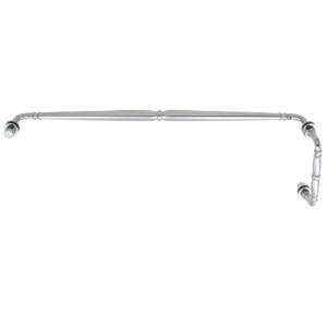 Polished Chrome Shower Door Hardware Pull Handle Towel Bar Q972364