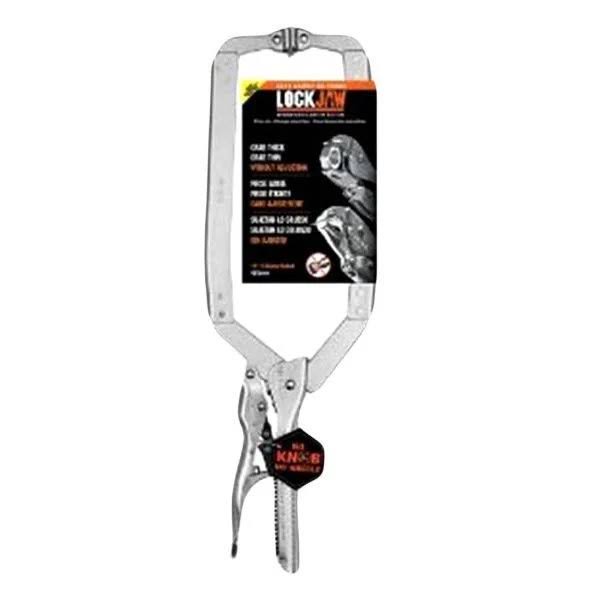 19-inch Self-Adjusting Locking Long Reach C-Clamp with Swivel Pads B995