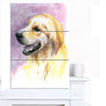 Yellow Watercolor Abstract Canvas Art Print - 3 Panels S8787