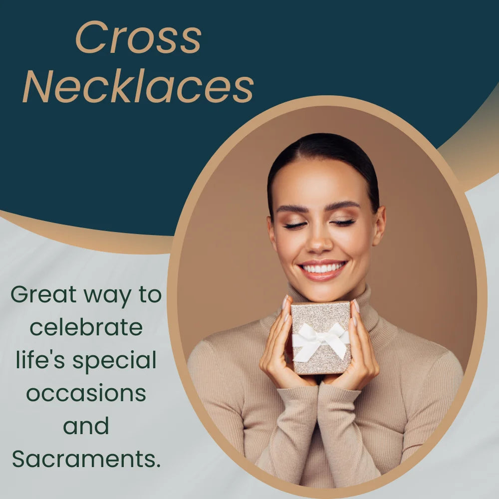White Gold Latin Cross Pendant T383288