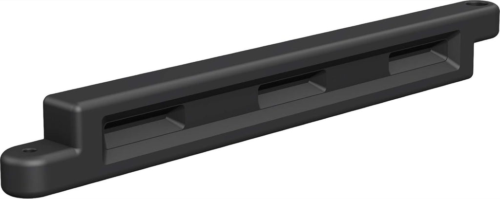 Black Plastic Interlocking Playground Edging Border, 52" L X 4" W X 6" H (2 Pack) P1528