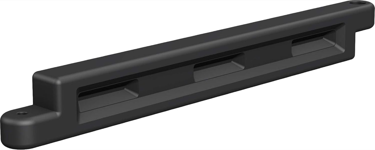Black Plastic Interlocking Playground Edging Border, 52" L X 4" W X 6" H (2 Pack) P1528