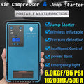 10200Ma 500A Peak Current Portable Jump Starter with Air Compressor Q852