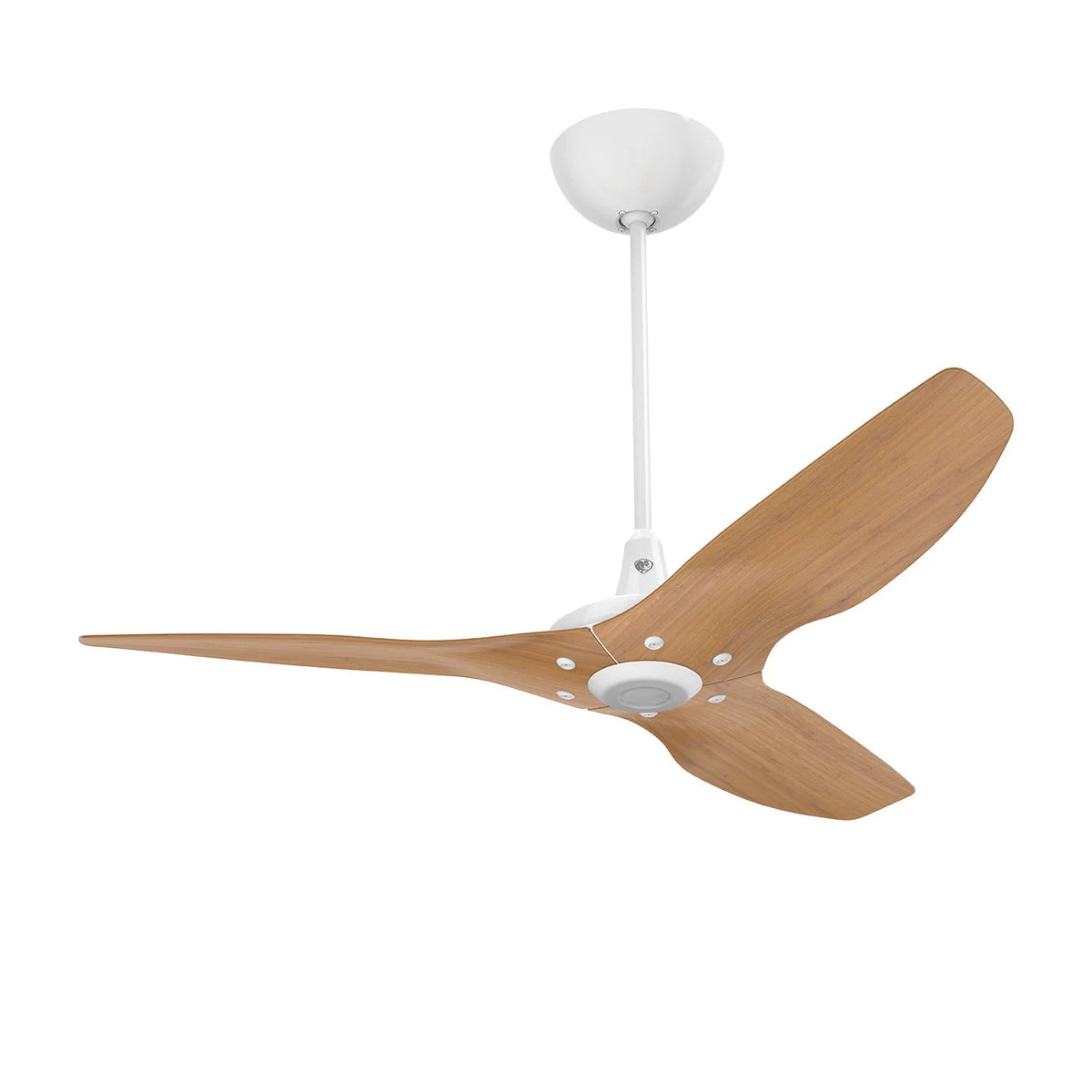 52 Ceiling Fan with Bamboo Blades and White Finish B918