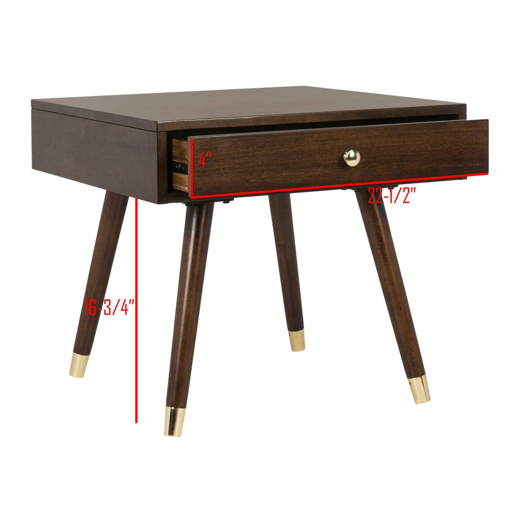 Brown Cap End Table S984644