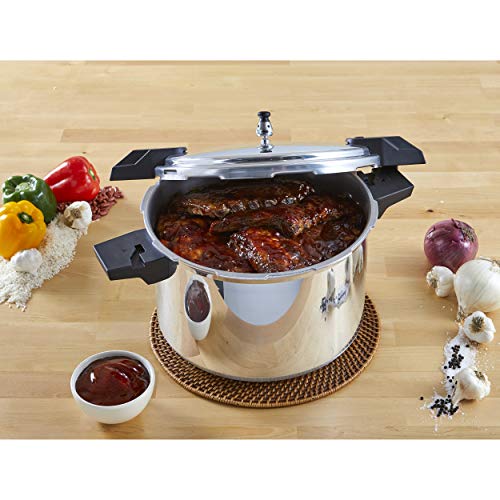 16-Quart Silver Aluminum Pressure Cooker C141557