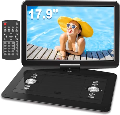 17.9" Portable DVD/CD Player with 15.4" Swivel Screen V7945