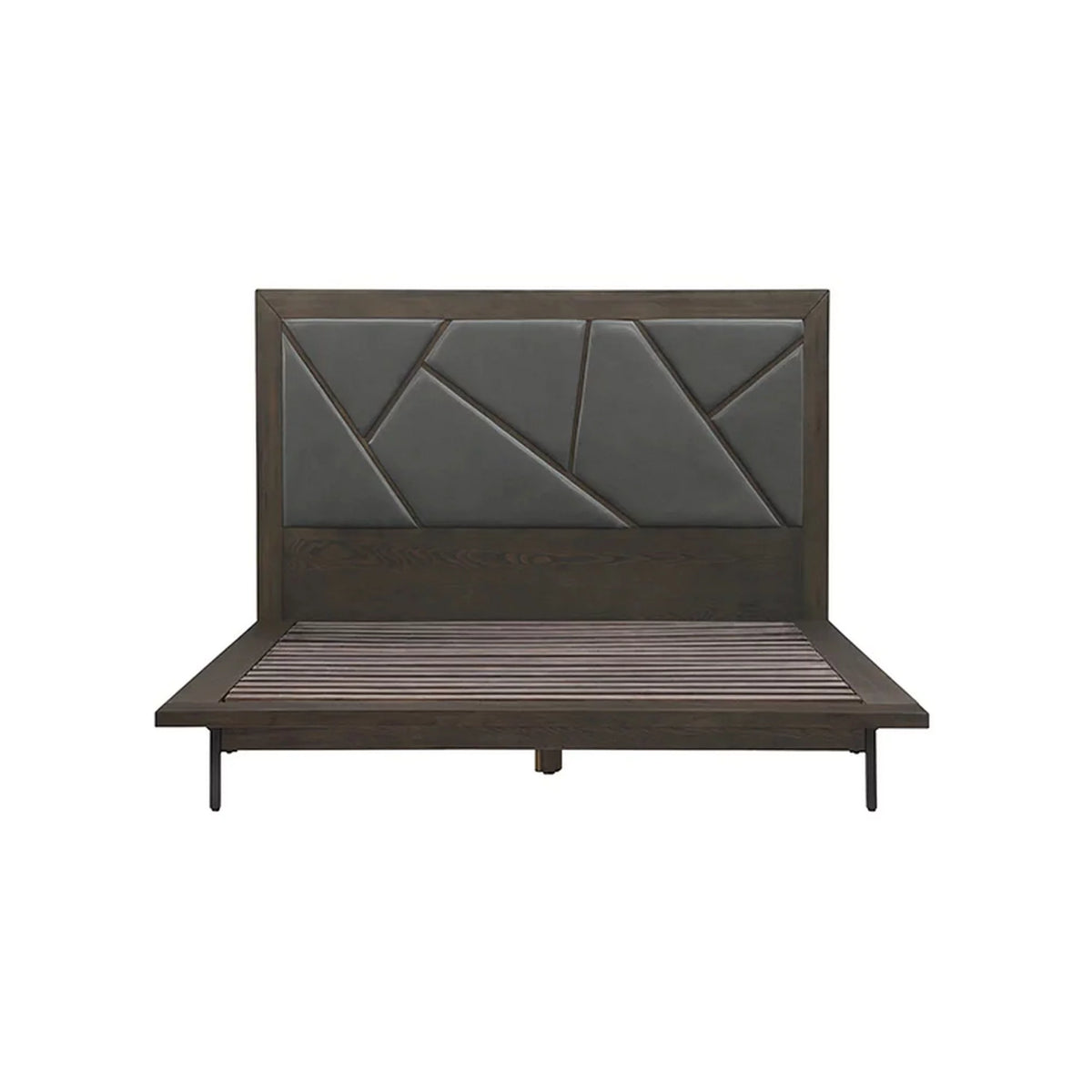 Queen Size Oak Wood Platform Bed F895