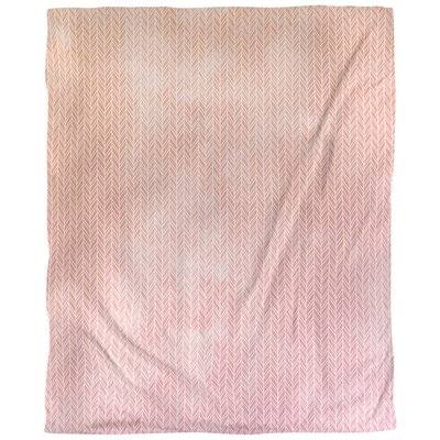 Pink/Orange Pima Combed Cotton Herringbone Fabric V76795