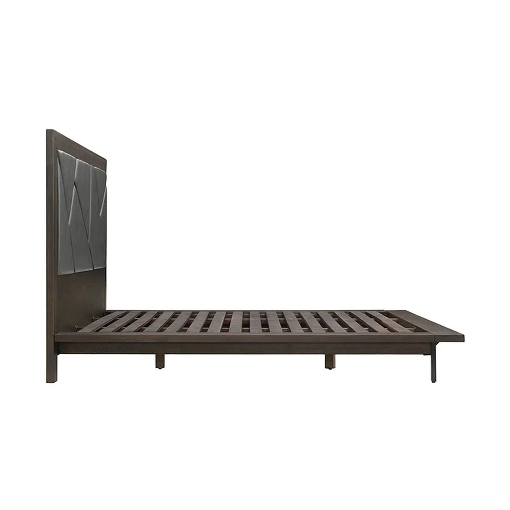 Queen Size Oak Wood Platform Bed F895