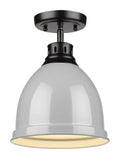 Black Flush Mount J6087