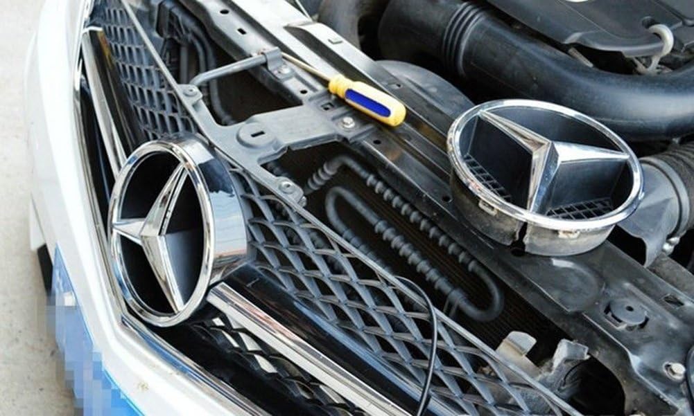 Car Front Grille Star Emblem LED Logo Light White Pack of 2 G6708