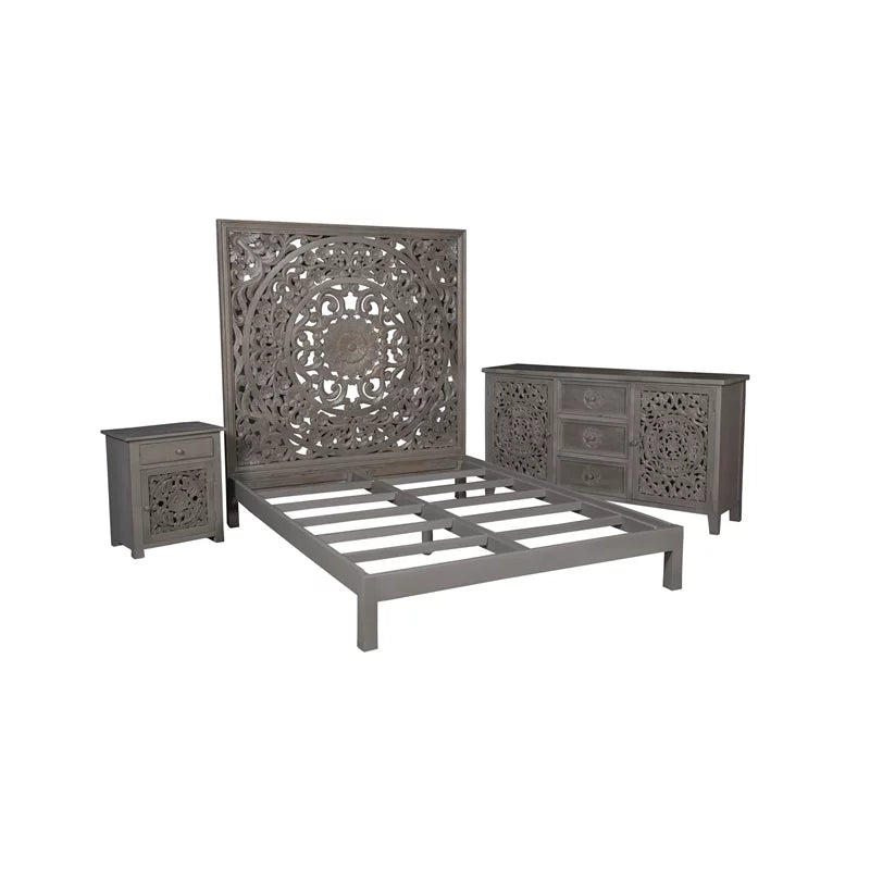 Queen Solid Wood Bed N4247