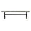 Aluminum Dining Bench with Steel Frame J342
