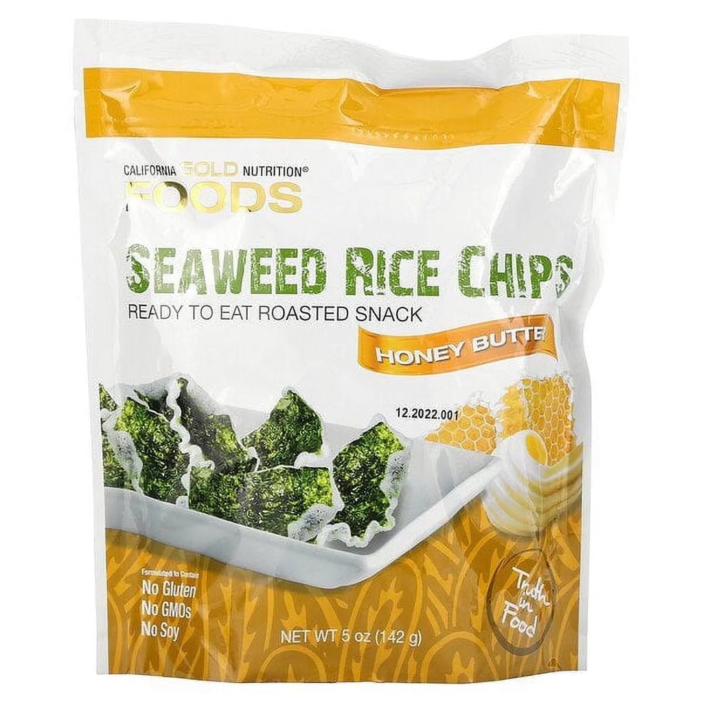 Seaweed Rice Chips Honey Butter 5 oz Pack of 3 A228
