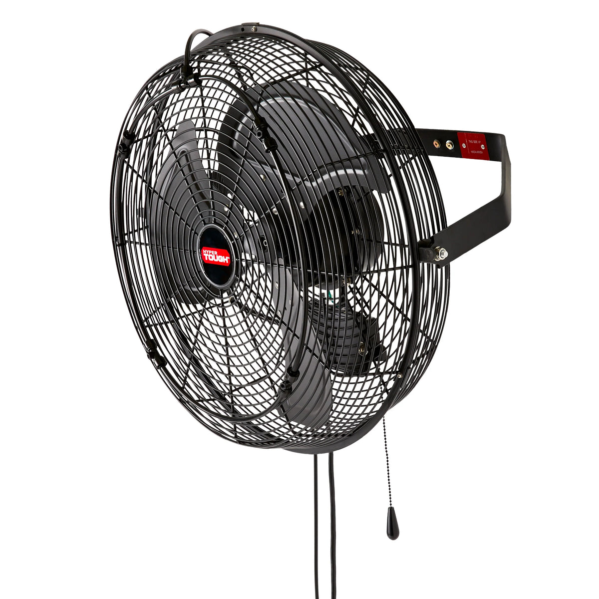 18 inch Black Outdoor Wall Mounted Fan with Misting Kit K96288
