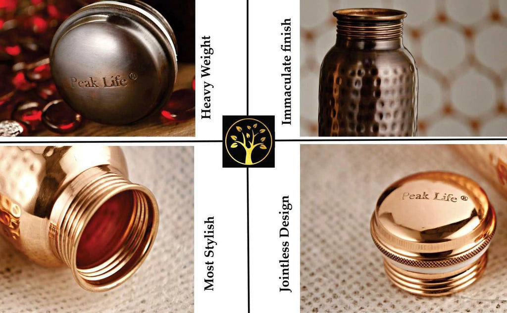Hammered Copper Water Bottle F396441