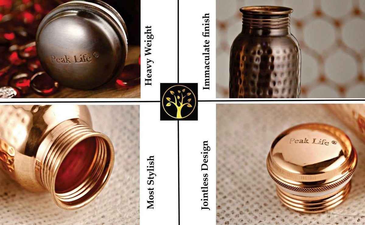 Hammered Copper Water Bottle F396441