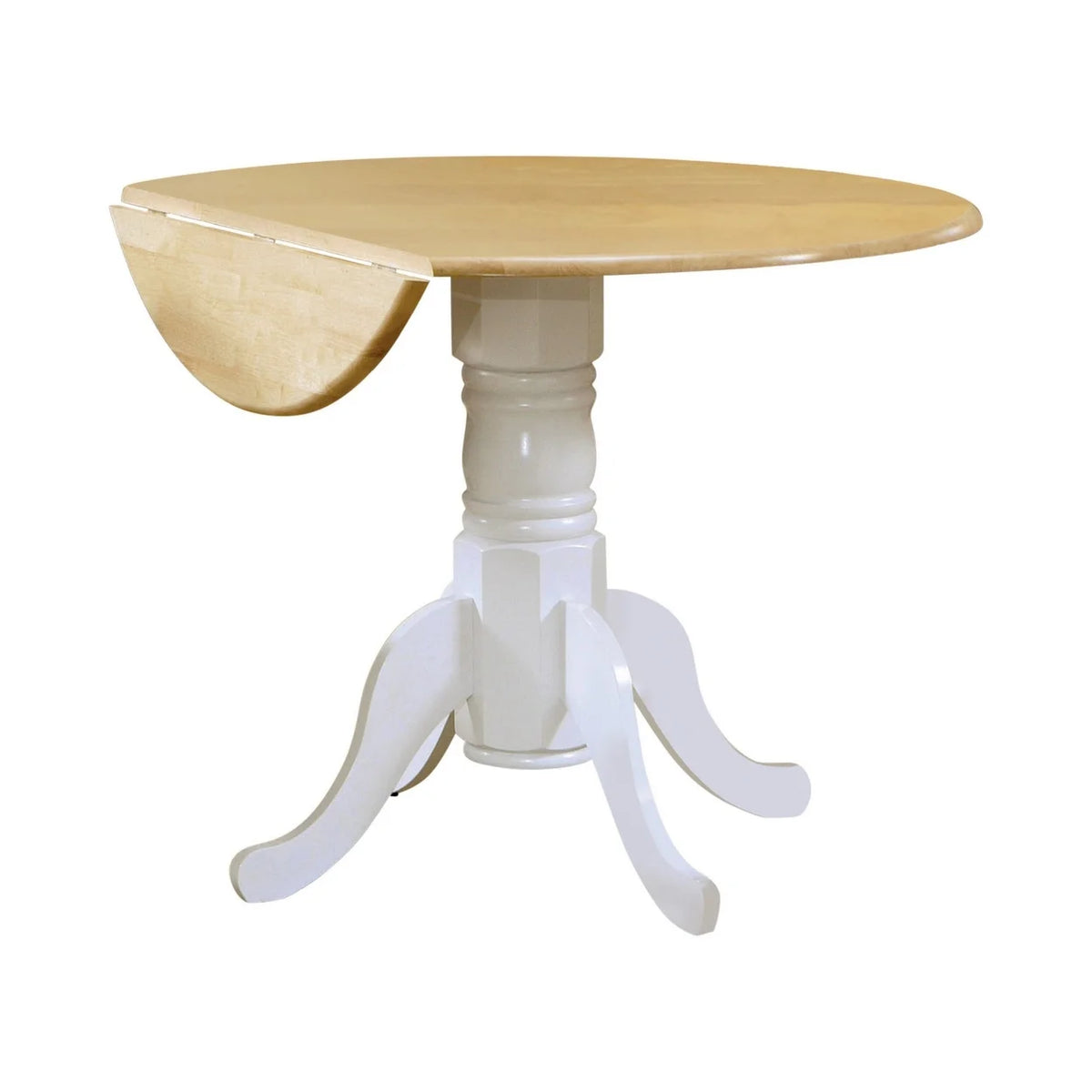 40 Inch Round Drop Leaf Dining Table D53831