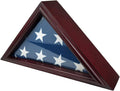 Mahogany Finish Wooden Flag Display Case G57968