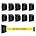 Retractable Wall Mount Caution Belt, 6.5 Ft. Yellow Do Not Enter Belt with Sturdy ABS Casing D605