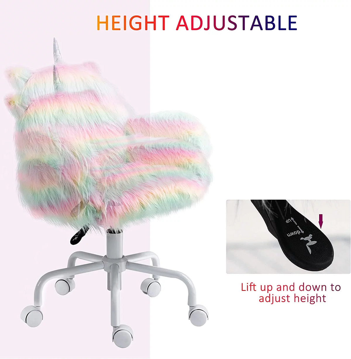 Unicorn Office Chair with Mid-Back and Armrest Support N13539
