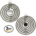 2-Pack 8 inch 5 Turns & 6 inch 4 Turns Surface Burner Elements I7151
