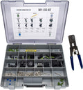 155 Piece Sealed Weatherproof Automotive Electrical Connector Kit with Crimp Tool O891180