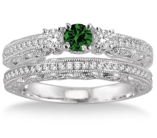 2.5 Carat 6mm Round Cut Diamond Moissanite Engagement Ring on 10k White Gold H2969
