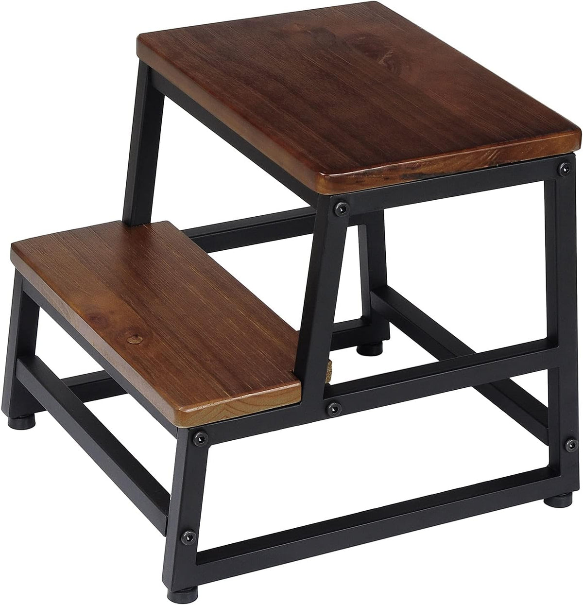 Dark Walnut Bed Steps 500lb Load Capacity Pack of 2 P2146