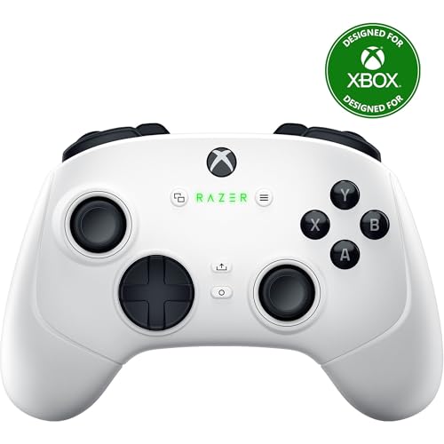 White Wireless Gaming Controller with 6 Remappable Buttons L776750