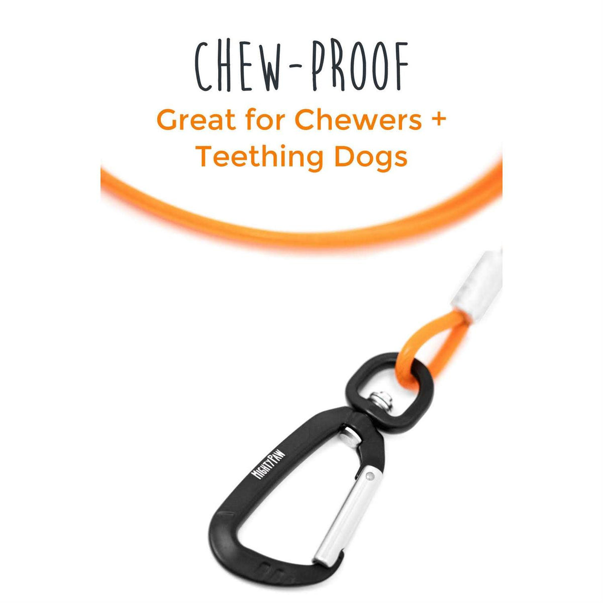 Chew Proof Dog Leash Metal Cable V358957