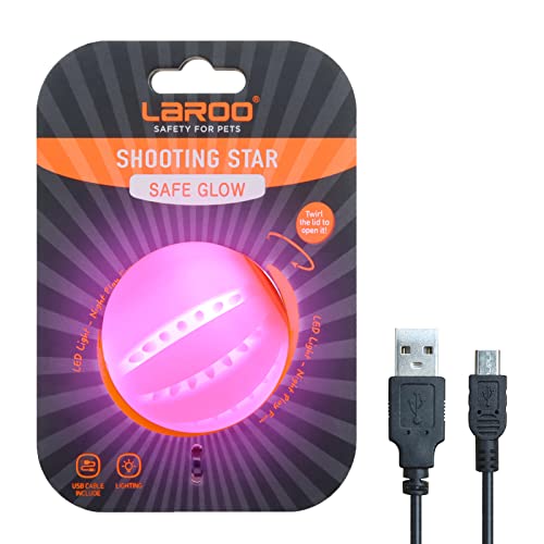 LED Dog Ball, Silicon Glowing Dog Toy Ball with USB Rechargeable E735