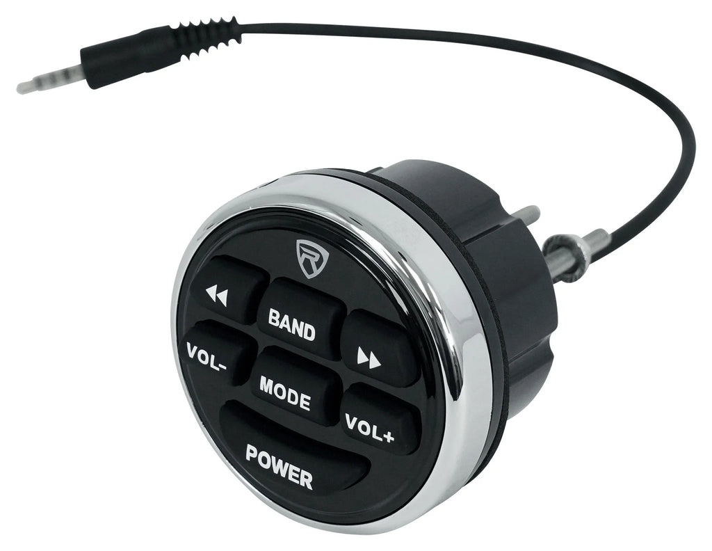 White 6.5" Marine Wakeboard Tower Speakers with Bluetooth Receiver H97554