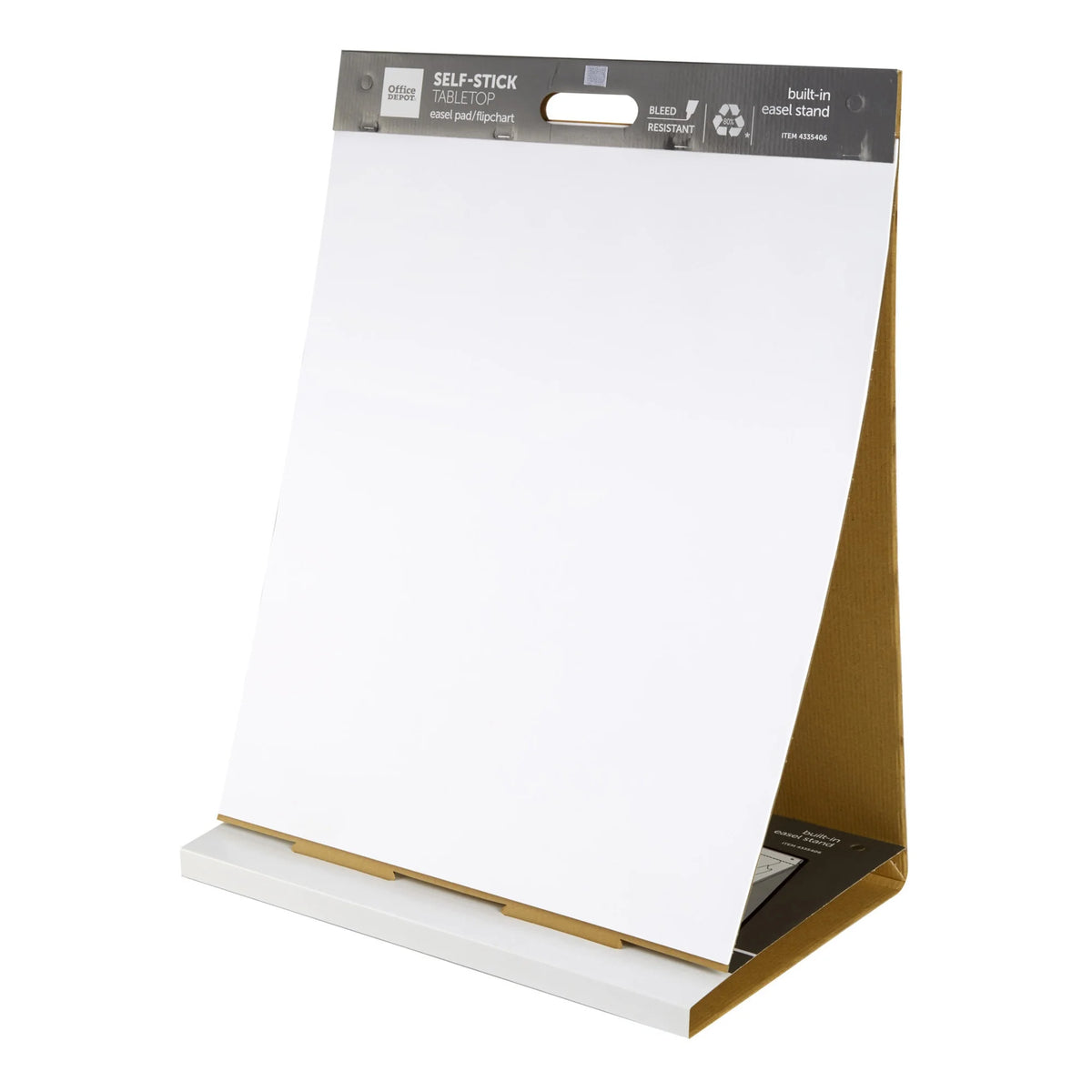 Self-Stick Tabletop Easel Pad, 20" x 23", 20 Sheets, 80% Recycled, White S7648