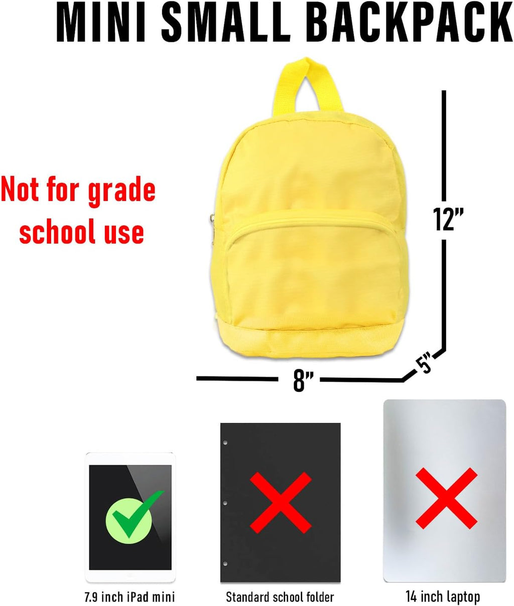 Mini Backpack Bundle with Water Bottle, Stickers, Door Hanger S272