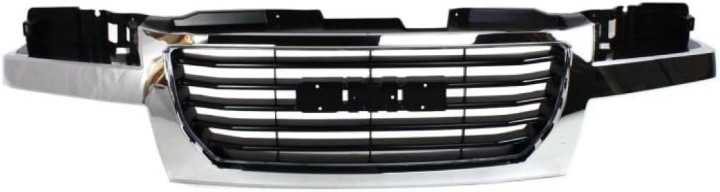Grille Assembly Chrome Shell Black Insert Plastic D70864