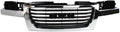 Grille Assembly Chrome Shell Black Insert Plastic D70864