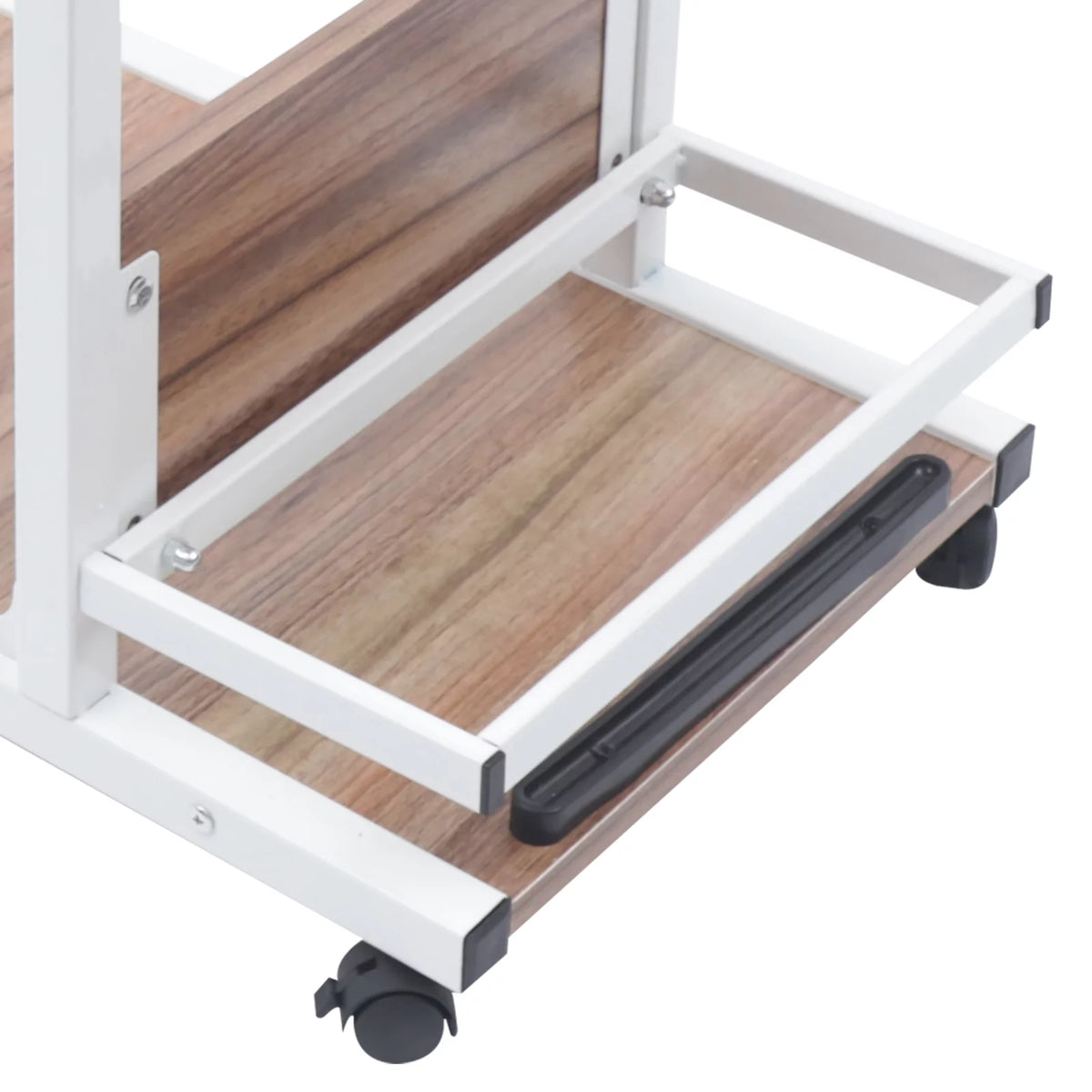 Adjustable C Shaped Mobile Side Table with Lockable Wheels P147991