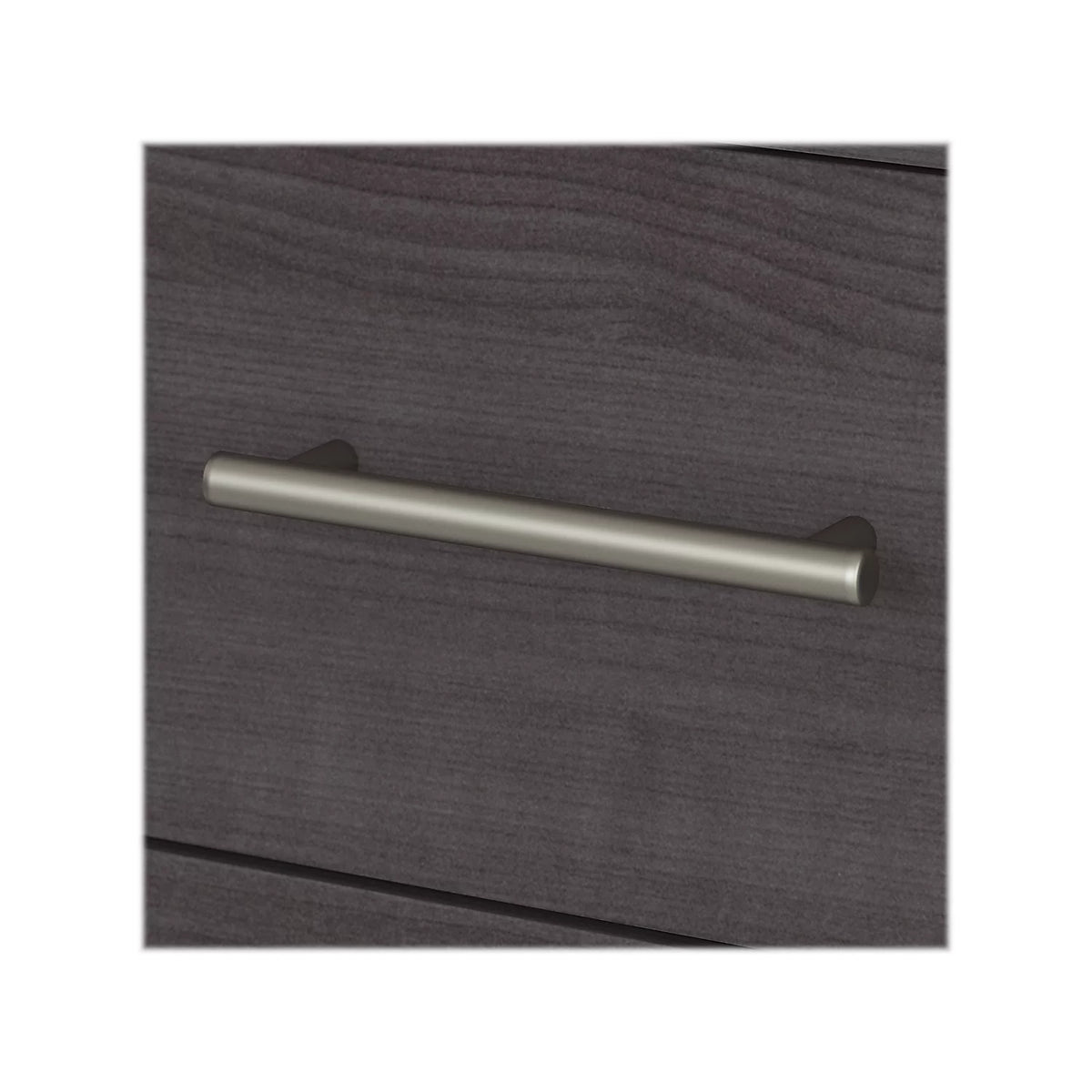 72W Office Desk with Drawers and Hutch in Storm Gray X3856