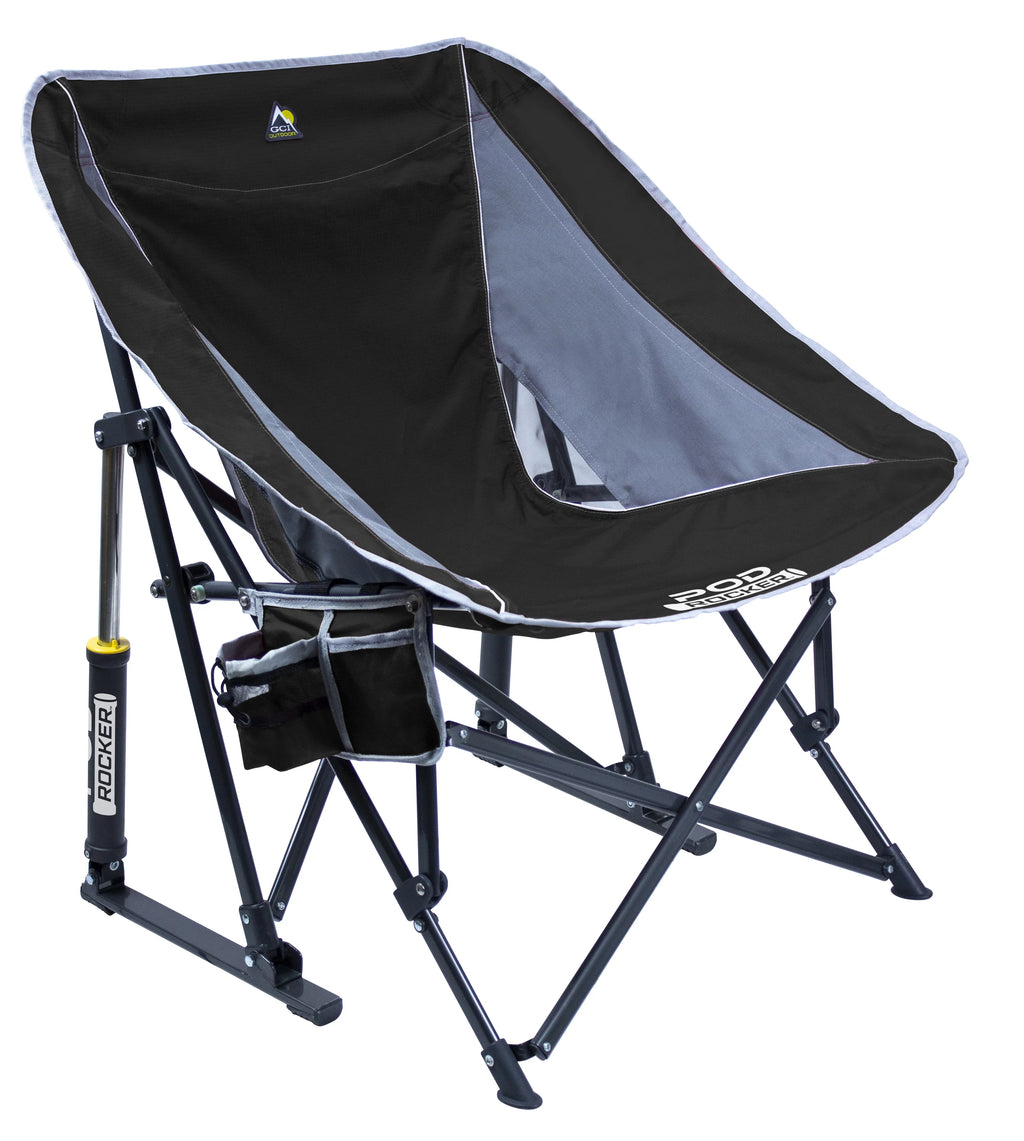 Black Foldable Rocking Camp Chair T23705