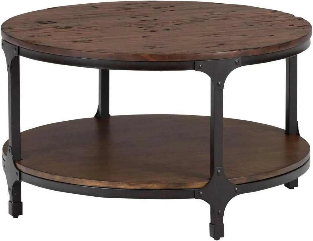 Pine Wood Round Coffee Table A94051