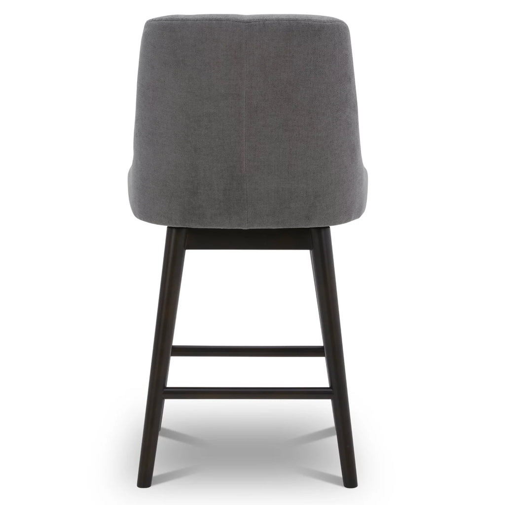 26 inch Swivel Upholstered Fabric Barstool T948