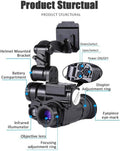 Night Vision Monocular with Helmet Mount, Infrared Camcorder L421662