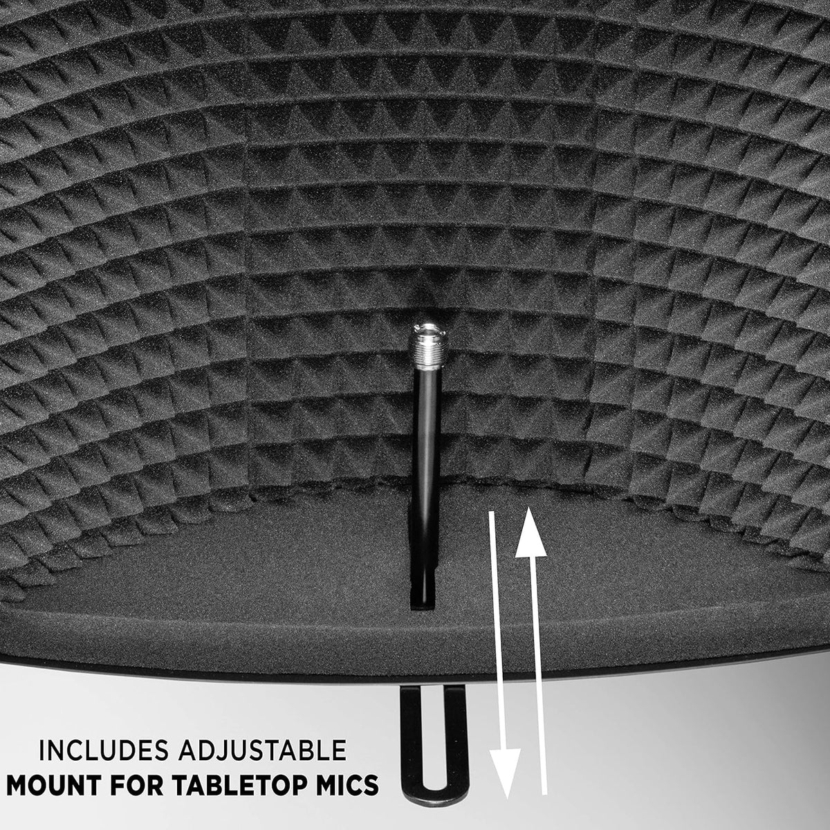 Portable Microphone Shield with Stand Mountable B5056